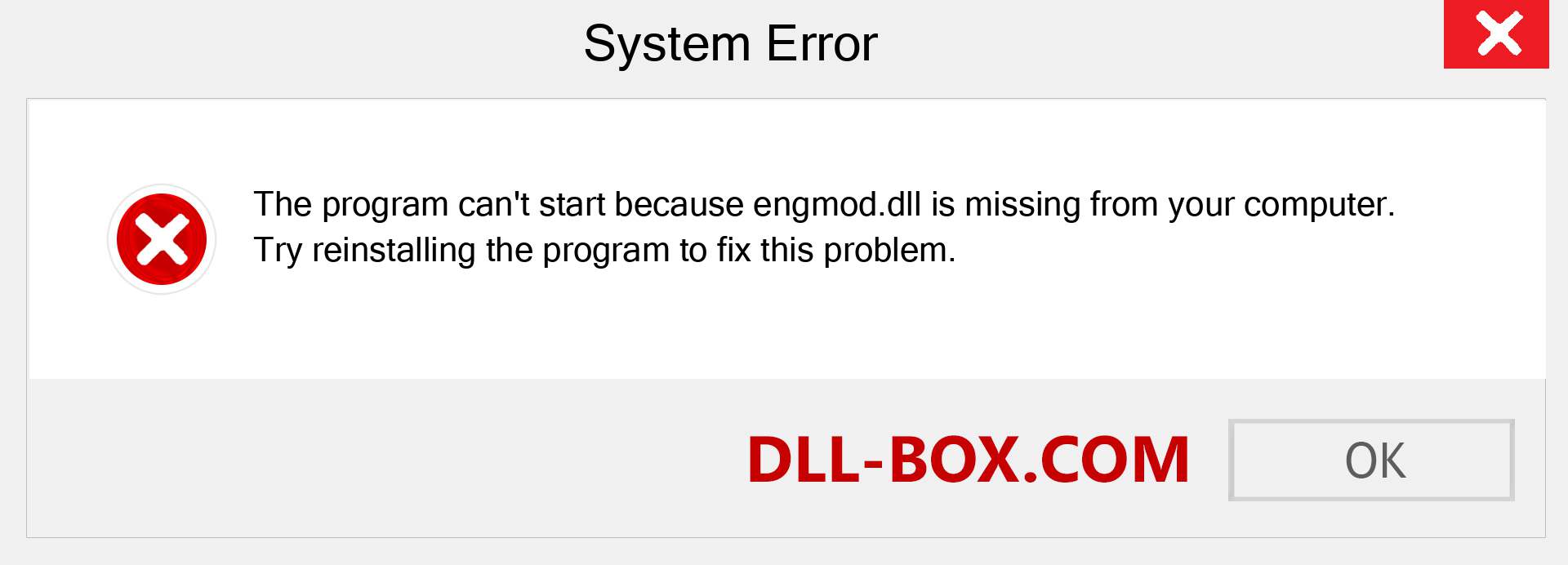  engmod.dll file is missing?. Download for Windows 7, 8, 10 - Fix  engmod dll Missing Error on Windows, photos, images